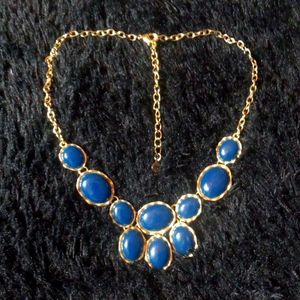 O-1  Necklace lot Roberta Chiarella blue and gold toned